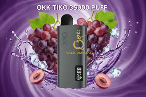 سحبة جاهزة عنب ايس OKK TIKO Grape Ice 35000 Puffs...