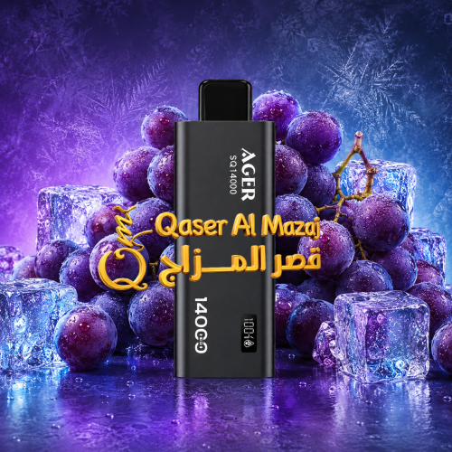 AGER SQ Grape Ice 14000 Puffs Disposable