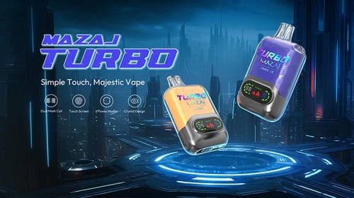 سحبة جاهزة نعناع ايس MAZAJ Turbo Mint Ice 15000 Pu...