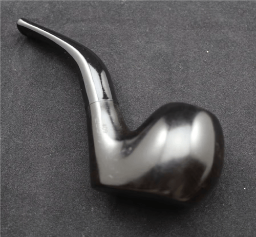 غليون خشب أبانوس Cut Base Ebony Wood Tobacco Pipe