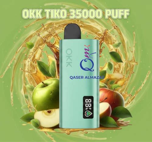 سحبة جاهزة تفاحتين OKK TIKO Double Apple 35000 Puf...
