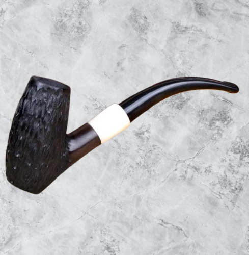 غليون خشب أبانوس Carved Ebony Wooden Pipe Tobacco