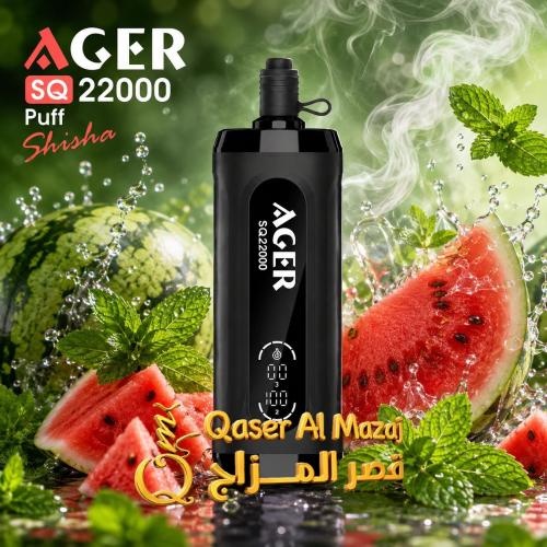 AGER SQ Shisha Fresh Mix 22000 Puffs Disposable