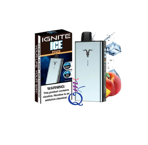 سحبة جاهزة خوخ ايس IGNITE V400 Peach Ice 40000 Puf...