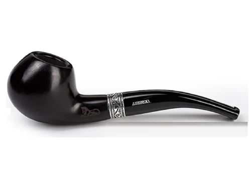 غليون خشب اسود أبانوس Lubinski Black Ebony Wood Pi...