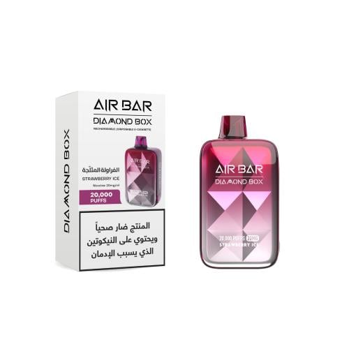 سحبة جاهزة فراولة ايس AIR BAR DIAMOND BOX Strawber...