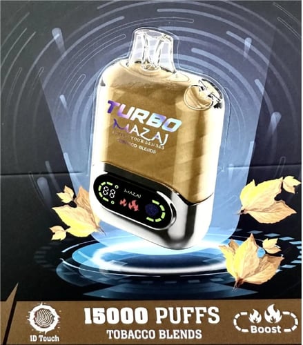 سحبة جاهزة توباكو MAZAJ Turbo Tobacco Blends 15000...