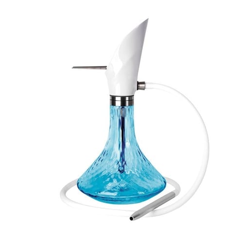Original Shisha Mood White Blue Vase
