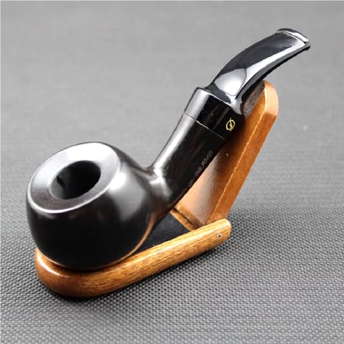 غليون خشب أبانوس D-BRAND Ebony Wood Tobacco Pipe