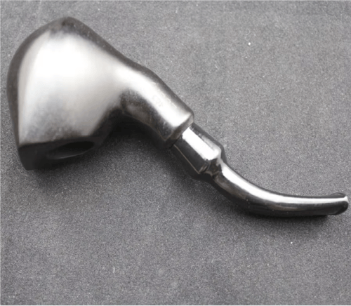 غليون خشب أبانوس Cut Ebony Wood Tobacco Pipe