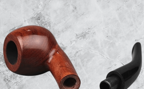 غليون خشب الورد D-Brand Red RoseWood Pipe Round