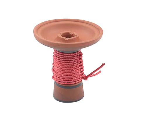 راس سيراميك مطلي فتحة خيط