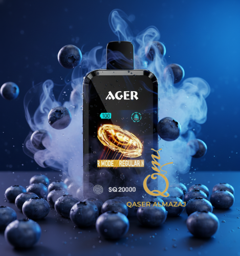 سحبة جاهزة اجير بلوبيري AGER SQ Blueberry 20000 Pu...