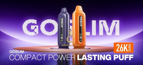 سحبة جاهزة خوخ مثلج OXBAR GOSLIM Peach Ice 26000 P...