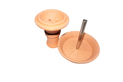 راس فخار مع غطاء فخار