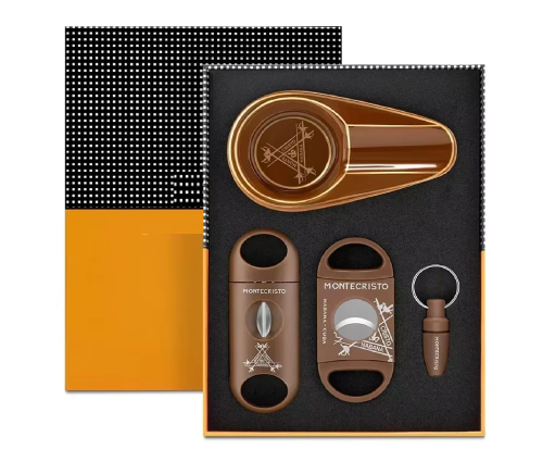 MONTECRISTO Set 3 Cutters & Ashtray