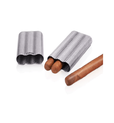 حافظة سيجار Lubinski Cigar Humidor Carbon Fiber 3...