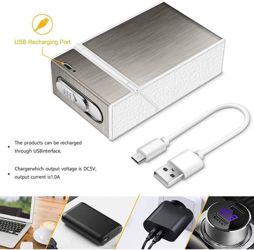 حافظة سجائر "دخان" مع ولاعة علوية