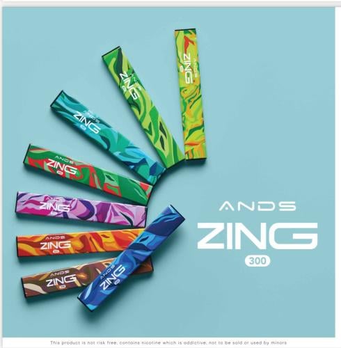 سحبة جاهزة بلوبيري ZING Blueberry 300 Puffs Dispos...