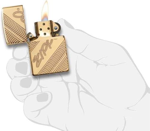 Zippo Lighters Coiled Gold