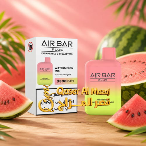 سحبة جاهزة بطيخ مكس AIR BAR PLUS Watermelon Mix 35...
