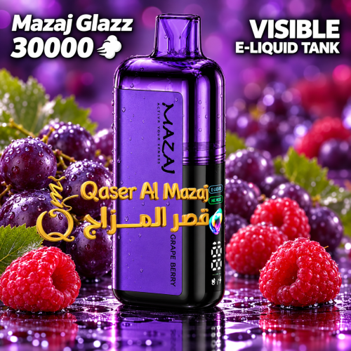 Mazaj Glazz Grape Berry 30000 Puffs Disposable