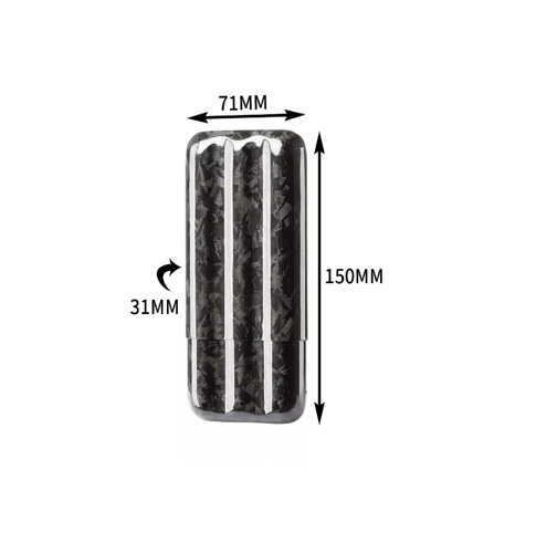 حافظة سيجار Lubinski Cigar Humidor Carbon Fiber 3...