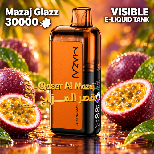 Mazaj Glazz Passion Fruit 30000 Puffs Disposable