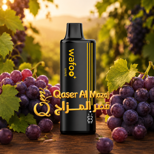 سحبة جاهزة وافو عنب Wafoo Grape 16000 Puffs Dispos...