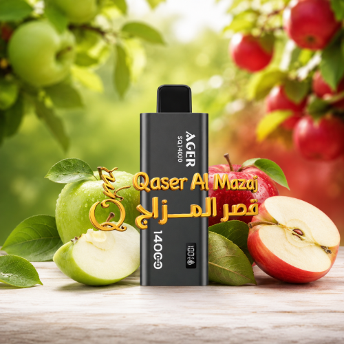AGER SQ Double Apple Shisha 14000 Puffs Disposable