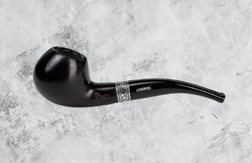 غليون خشب اسود أبانوس Lubinski Black Ebony Wood Pi...