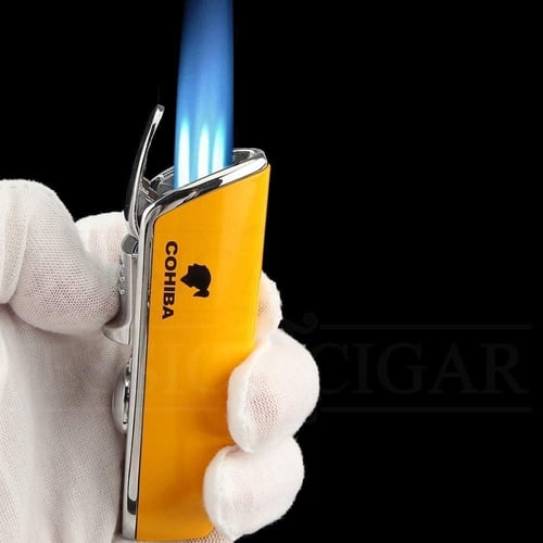 Cohiba Cigar Jet Lighter Classic Yellow