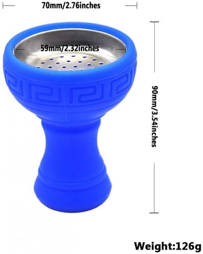 راس سلكون مع وعاء ستيل