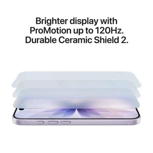 ابل ايفون 17، 256 جيجابايت, 6.3 بوصه، 5جي، اسود