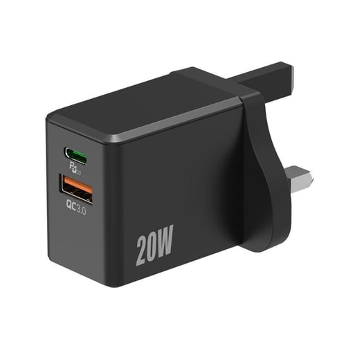 فيس شاحن منزلي من مور بور 20 واط منفذ PD و USB