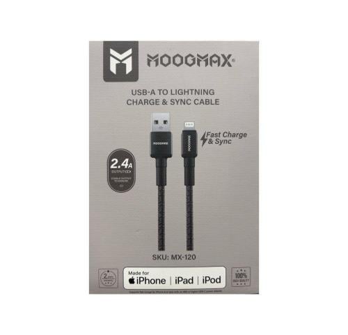 موج ماكس سلك شاحن USB الى ايفون مع مخرج 2.4 أمبير...