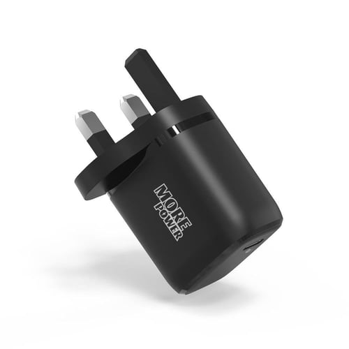 فيش شاحن جداري منزلي من مور بور منفذ واحد ٢٠ واط p...