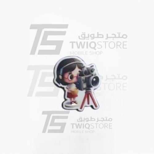 استكر معدني - مصورة كرتوني
