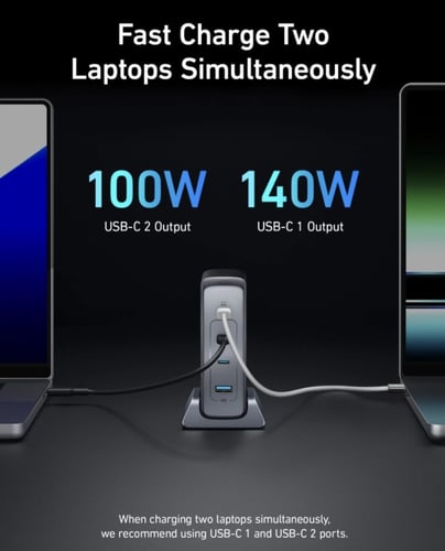 منصة شحن انكر 749 بريميوم بقوة 240 واط بثلاث منافذ...