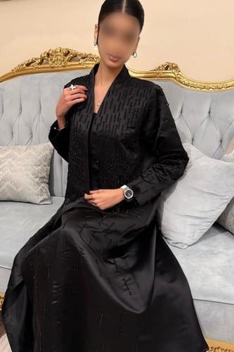 عبايه تفته بشك يدوي يدوي