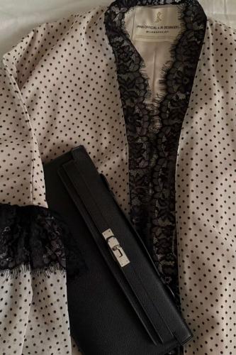 Abaya with a half-bisht cut