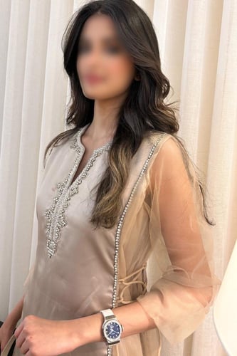 جلابيه باكمام تل وشك يدوي