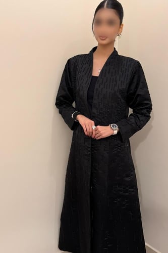 عبايه تفته بشك يدوي يدوي