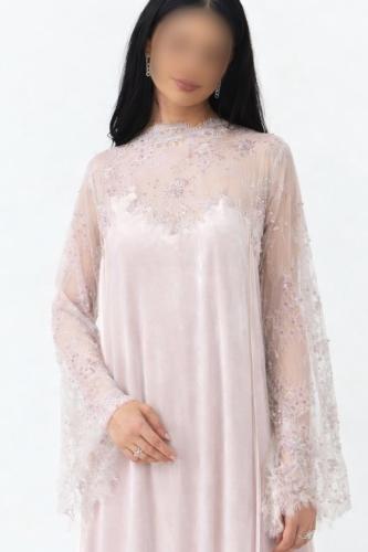 Winter jalabiya with lace