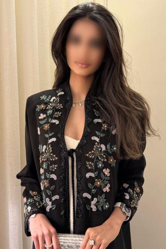 عباية بخامتين و شك يدوي