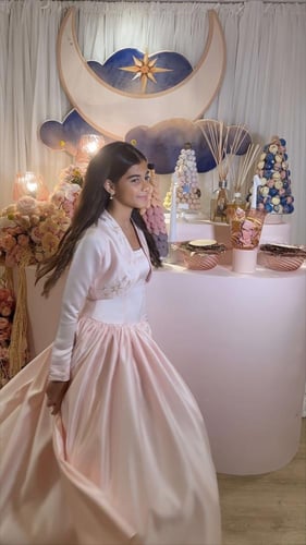 فستان مع جاكيت تفته