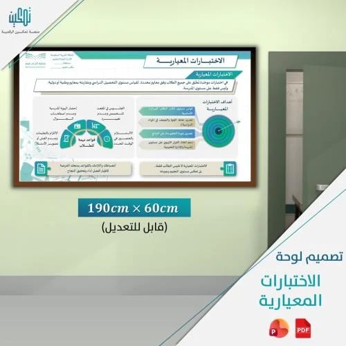 تصميم لوحة الاختبارات المعيارية | قالب PowerPoint