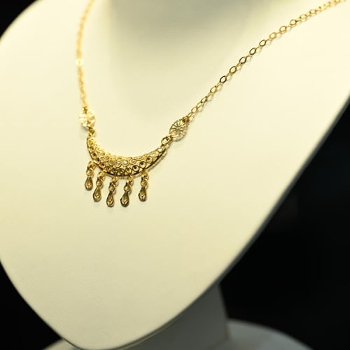 سبحة ذهب نصف القمر