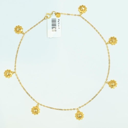 خلخال ذهب جابر ناعم