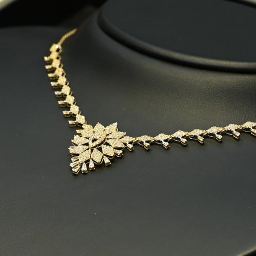 طقم ذهب اصفر لازوردي بيتلز